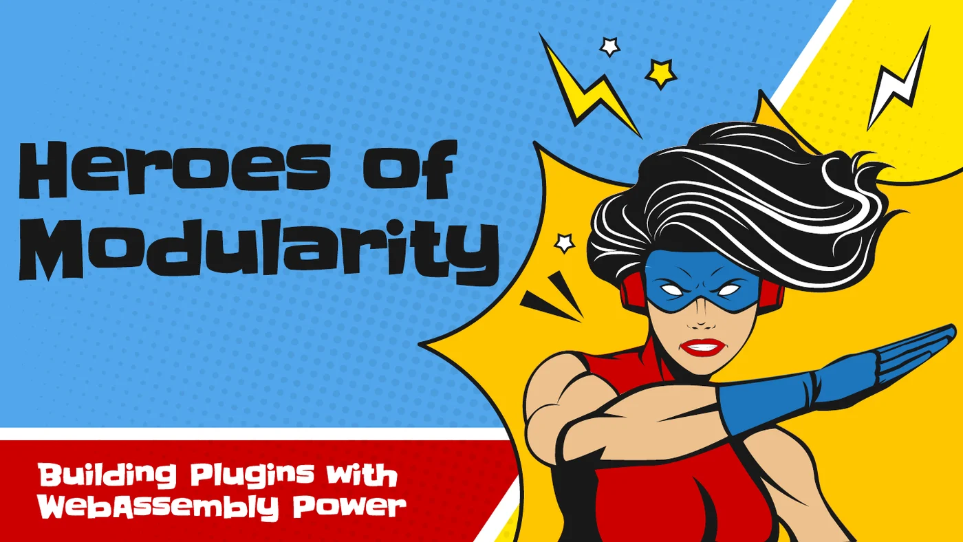 Title slide of the Heroes of Modularity presentation